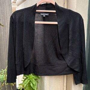 Eileen Fisher shrug top cropped great for travel or holiday parties over a dress